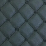 Faux Leather Black Single Stitch Material
