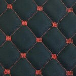 Faux Leather Red Single Stitch Material