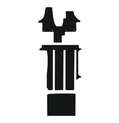 Volkswagen California T5 And T6 2004 - 2020 T6_017 (Oval Fixing - 3 Rail) Rear Van Mat