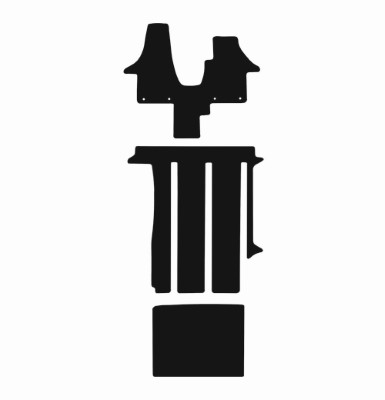 Volkswagen California T5 And T6 2004 - 2020 T6_017 (Round Fixing - 3 Rail) Rear Van Mat