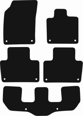 Volvo XC90 2015 - Present (3 Rows) (Auto) Car Mats