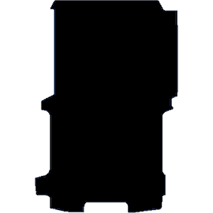 Ford Transit E-Custom 2024 - Present (SWB) (No Liner) Rear Van Mat